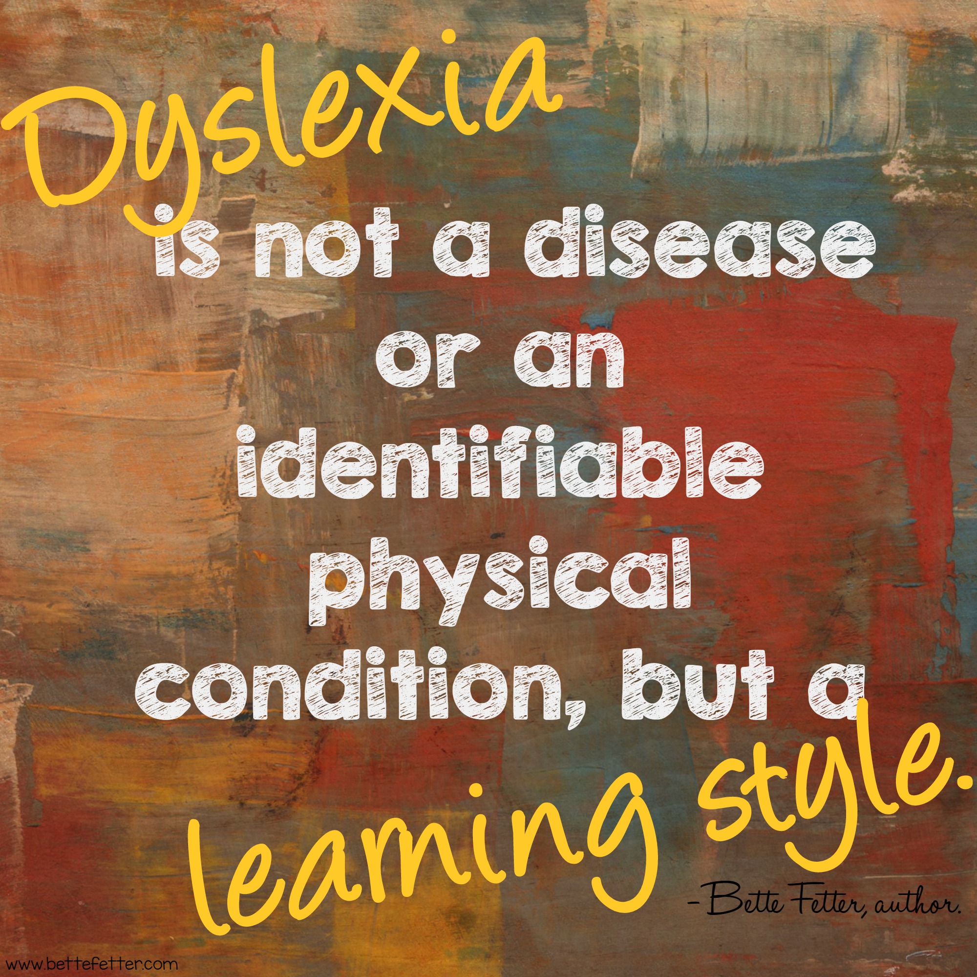 Dyslexia is NOT a Disease