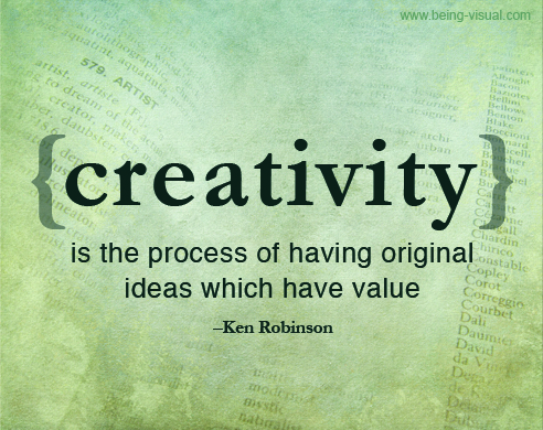 creativity, Sir Ken Robinson quote, visual learner