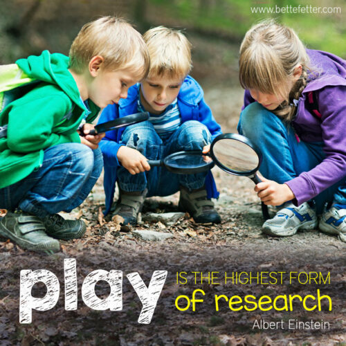 Keep brain drain at bay this summer by encouraging the kids to get outdoors and explore, create and innovate. They are researching for the future.