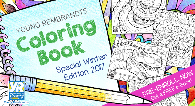 young rembrandts, coloring book, coloring pages, creativity,