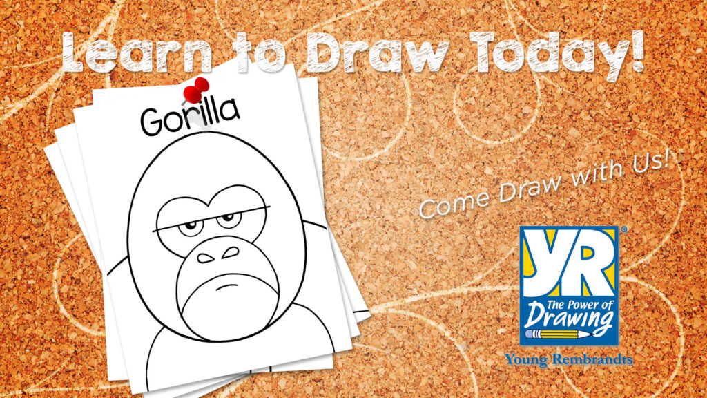 how to draw a gorilla, gorilla, how to draw
