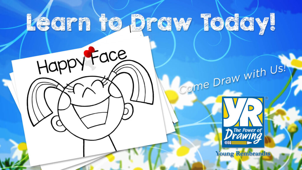 how to draw a happy face, happy face, how to draw
